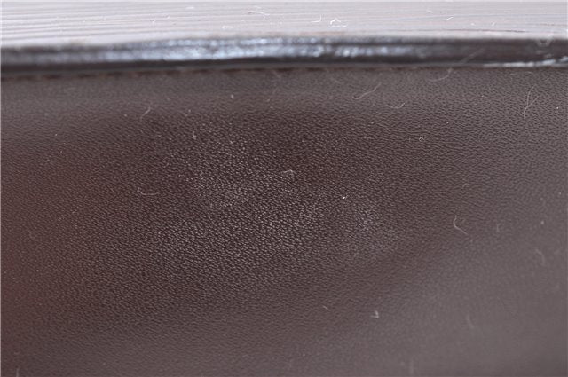 Authentic Louis Vuitton Epi Leather Sac Plat Tote Bag M5908D Brown LV 5184D