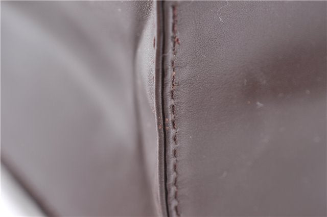 Authentic Louis Vuitton Epi Leather Sac Plat Tote Bag M5908D Brown LV 5184D