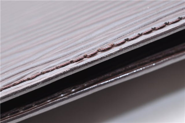 Authentic Louis Vuitton Epi Leather Sac Plat Tote Bag M5908D Brown LV 5184D