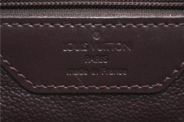 Authentic Louis Vuitton Epi Leather Sac Plat Tote Bag M5908D Brown LV 5184D