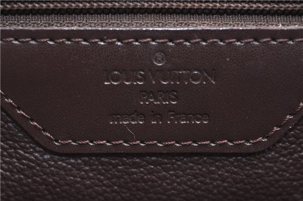 Authentic Louis Vuitton Epi Leather Sac Plat Tote Bag M5908D Brown LV 5184D