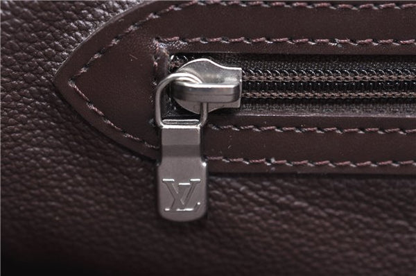 Authentic Louis Vuitton Epi Leather Sac Plat Tote Bag M5908D Brown LV 5184D