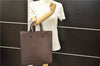 Authentic Louis Vuitton Epi Leather Sac Plat Tote Bag M5908D Brown LV 5184D