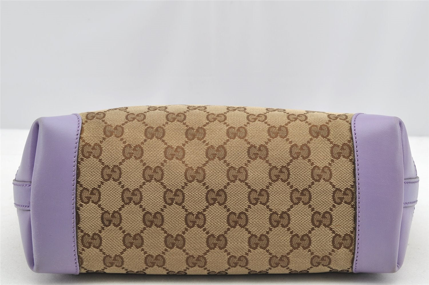 Authentic GUCCI Craft Shoulder Tote Bag GG Canvas Leather 269878 Brown 5185I