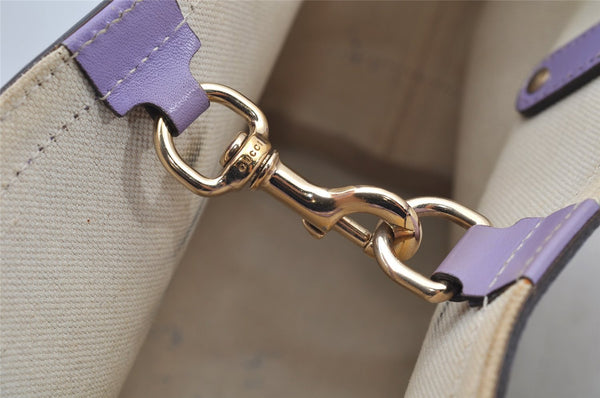 Authentic GUCCI Craft Shoulder Tote Bag GG Canvas Leather 269878 Brown 5185I