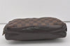 Authentic Louis Vuitton Damier Trousse Toilette Clutch Hand Bag N47623 LV 5186I
