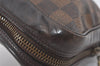 Authentic Louis Vuitton Damier Trousse Toilette Clutch Hand Bag N47623 LV 5186I