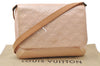 Auth Louis Vuitton Vernis Thompson Street Shoulder Bag Beige M91070 LV 5190D