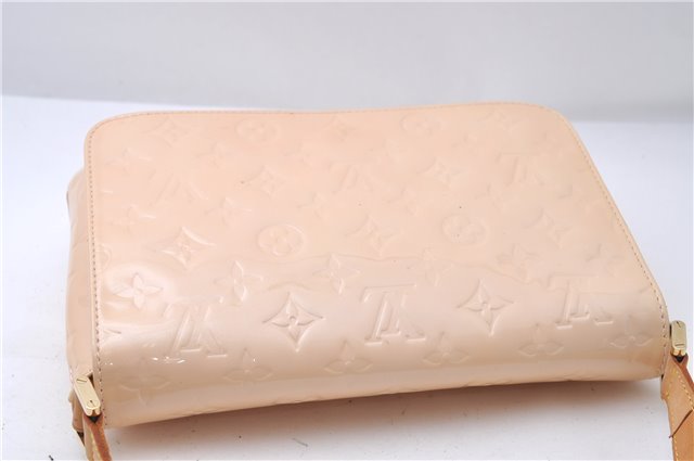 Auth Louis Vuitton Vernis Thompson Street Shoulder Bag Beige M91070 LV 5190D