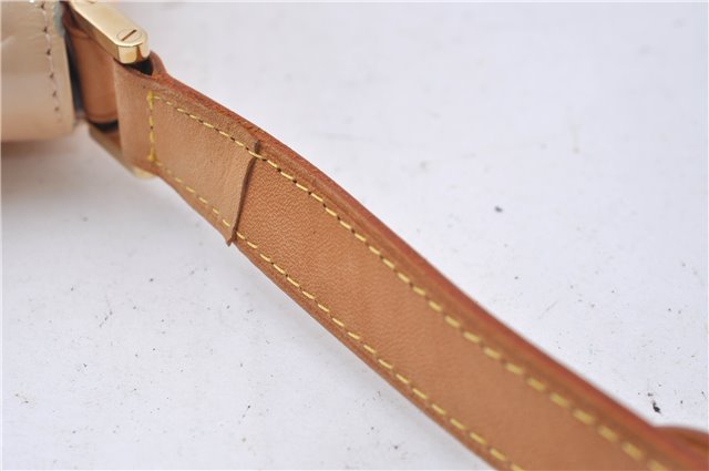 Auth Louis Vuitton Vernis Thompson Street Shoulder Bag Beige M91070 LV 5190D