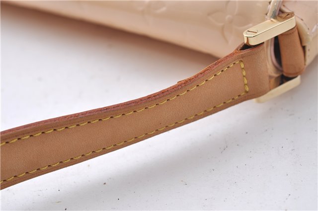 Auth Louis Vuitton Vernis Thompson Street Shoulder Bag Beige M91070 LV 5190D