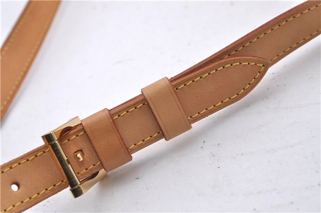 Auth Louis Vuitton Vernis Thompson Street Shoulder Bag Beige M91070 LV 5190D