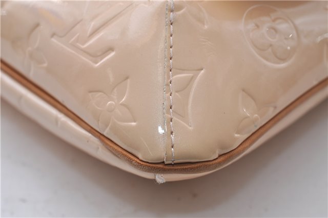 Auth Louis Vuitton Vernis Thompson Street Shoulder Bag Beige M91070 LV 5190D