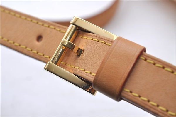 Auth Louis Vuitton Vernis Thompson Street Shoulder Bag Beige M91070 LV 5190D