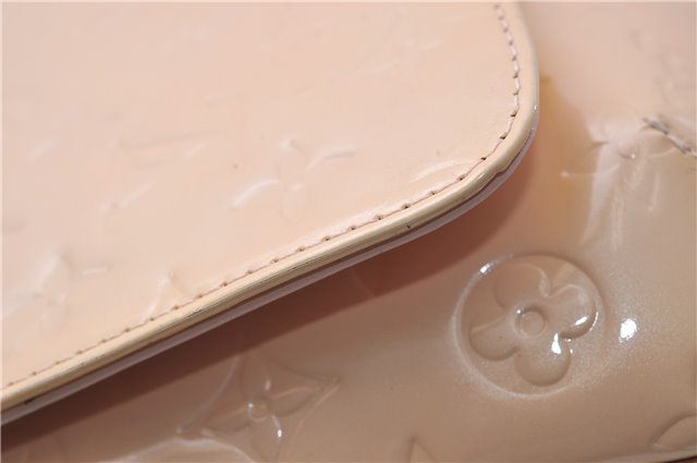 Auth Louis Vuitton Vernis Thompson Street Shoulder Bag Beige M91070 LV 5190D