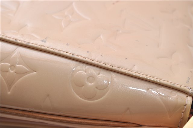 Auth Louis Vuitton Vernis Thompson Street Shoulder Bag Beige M91070 LV 5190D