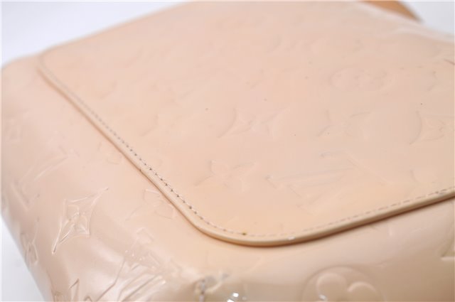 Auth Louis Vuitton Vernis Thompson Street Shoulder Bag Beige M91070 LV 5190D