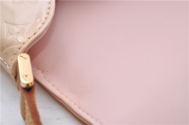 Auth Louis Vuitton Vernis Thompson Street Shoulder Bag Beige M91070 LV 5190D