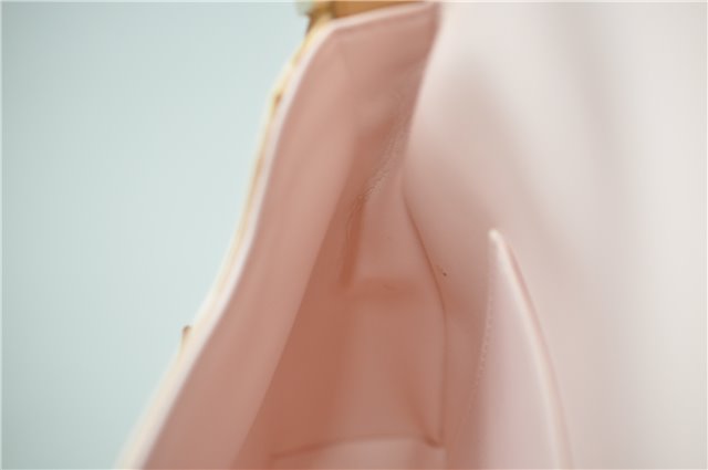 Auth Louis Vuitton Vernis Thompson Street Shoulder Bag Beige M91070 LV 5190D