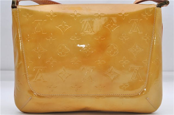 Auth Louis Vuitton Vernis Thompson Street Shoulder Bag Yellow M91008 LV 5191D