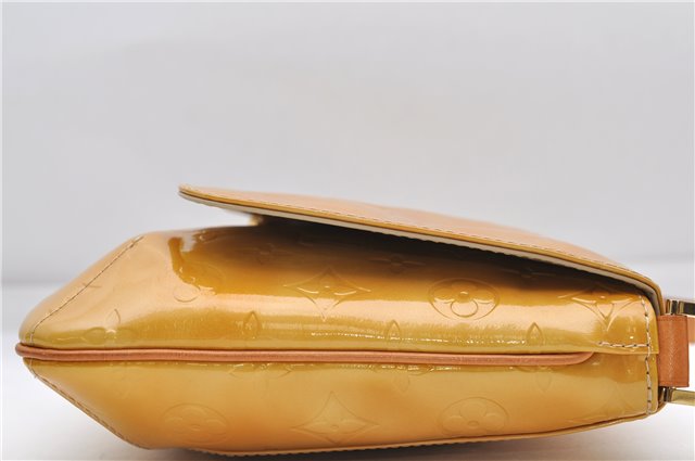 Auth Louis Vuitton Vernis Thompson Street Shoulder Bag Yellow M91008 LV 5191D