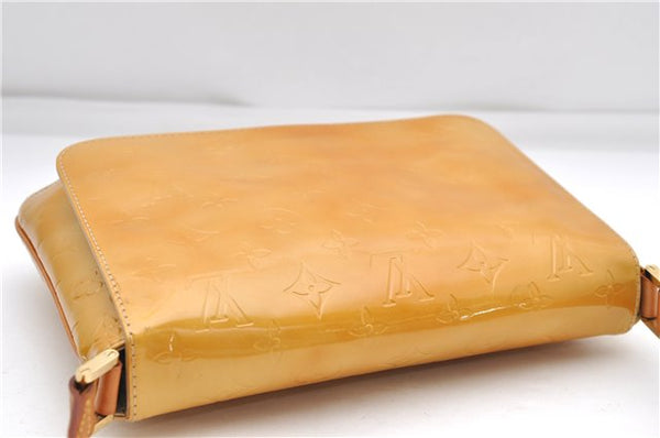 Auth Louis Vuitton Vernis Thompson Street Shoulder Bag Yellow M91008 LV 5191D