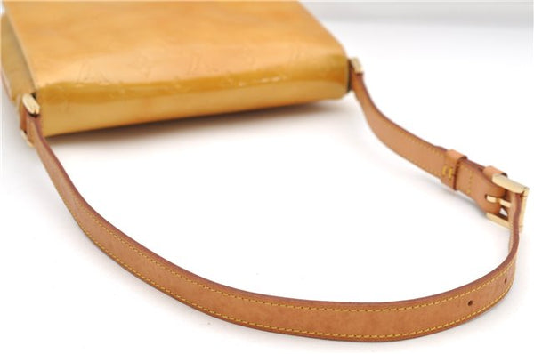 Auth Louis Vuitton Vernis Thompson Street Shoulder Bag Yellow M91008 LV 5191D