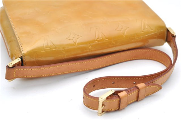Auth Louis Vuitton Vernis Thompson Street Shoulder Bag Yellow M91008 LV 5191D