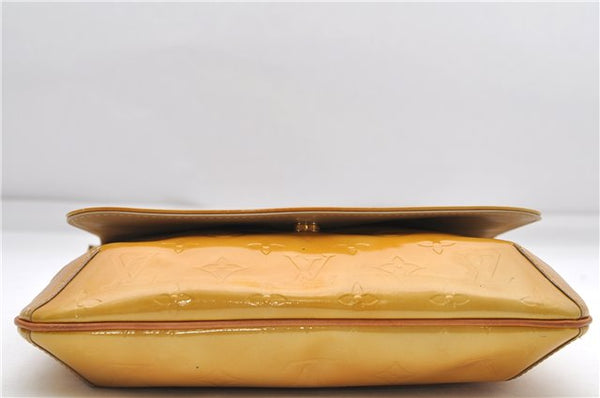 Auth Louis Vuitton Vernis Thompson Street Shoulder Bag Yellow M91008 LV 5191D