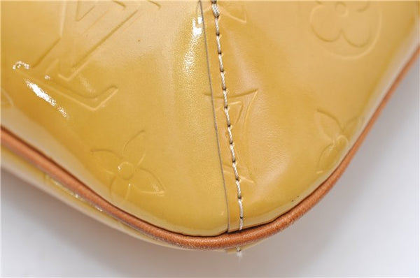 Auth Louis Vuitton Vernis Thompson Street Shoulder Bag Yellow M91008 LV 5191D
