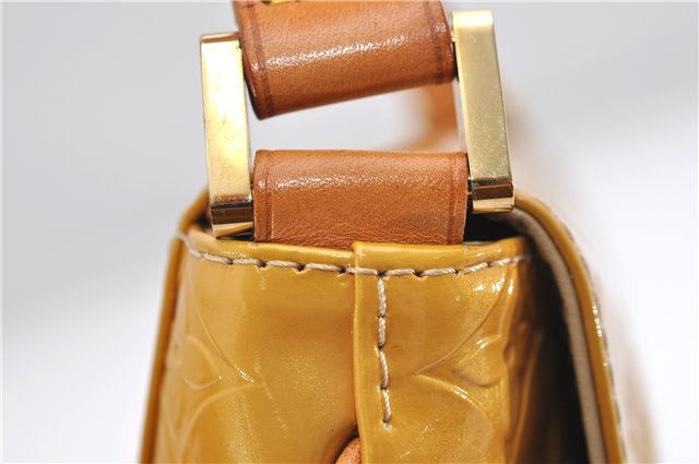 Auth Louis Vuitton Vernis Thompson Street Shoulder Bag Yellow M91008 LV 5191D