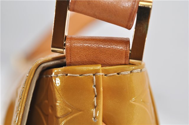 Auth Louis Vuitton Vernis Thompson Street Shoulder Bag Yellow M91008 LV 5191D