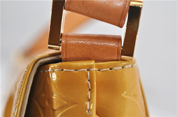 Auth Louis Vuitton Vernis Thompson Street Shoulder Bag Yellow M91008 LV 5191D