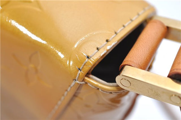 Auth Louis Vuitton Vernis Thompson Street Shoulder Bag Yellow M91008 LV 5191D