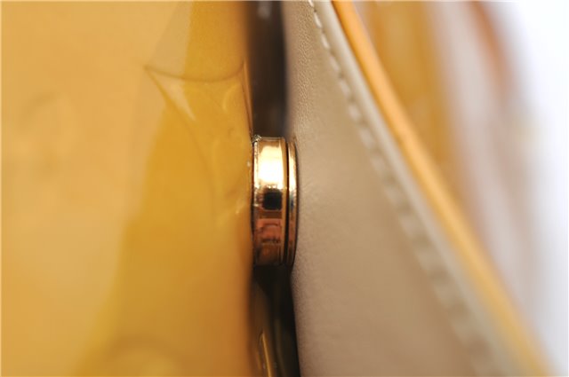 Auth Louis Vuitton Vernis Thompson Street Shoulder Bag Yellow M91008 LV 5191D