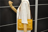 Auth Louis Vuitton Vernis Thompson Street Shoulder Bag Yellow M91008 LV 5191D