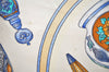 Authentic HERMES Carre 90 Scarf "Qu' importe le flacon..." Silk White 5191I