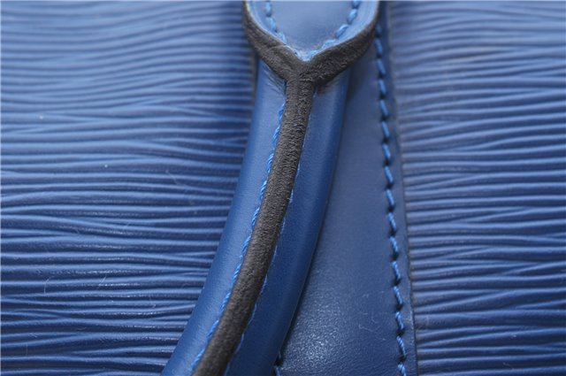 Authentic Louis Vuitton Epi Keepall 50 Boston Travel Bag Blue M42965 LV 5193D