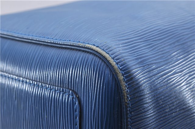 Authentic Louis Vuitton Epi Keepall 50 Boston Travel Bag Blue M42965 LV 5193D