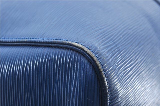Authentic Louis Vuitton Epi Keepall 50 Boston Travel Bag Blue M42965 LV 5193D