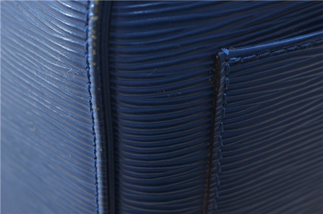 Authentic Louis Vuitton Epi Keepall 50 Boston Travel Bag Blue M42965 LV 5193D
