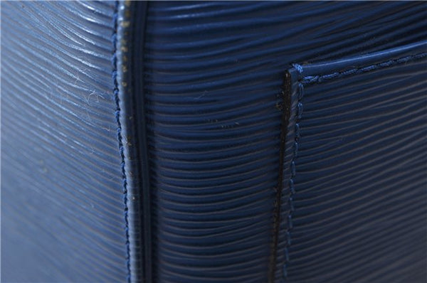 Authentic Louis Vuitton Epi Keepall 50 Boston Travel Bag Blue M42965 LV 5193D