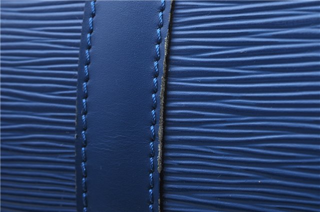 Authentic Louis Vuitton Epi Keepall 50 Boston Travel Bag Blue M42965 LV 5193D