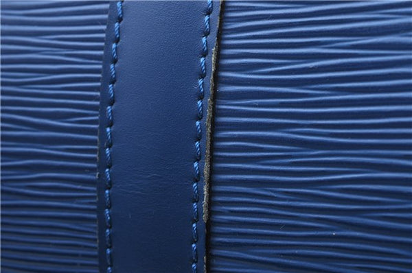 Authentic Louis Vuitton Epi Keepall 50 Boston Travel Bag Blue M42965 LV 5193D