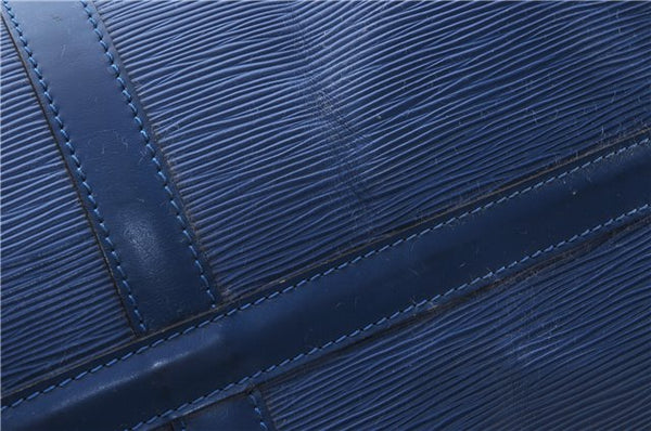 Authentic Louis Vuitton Epi Keepall 50 Boston Travel Bag Blue M42965 LV 5193D