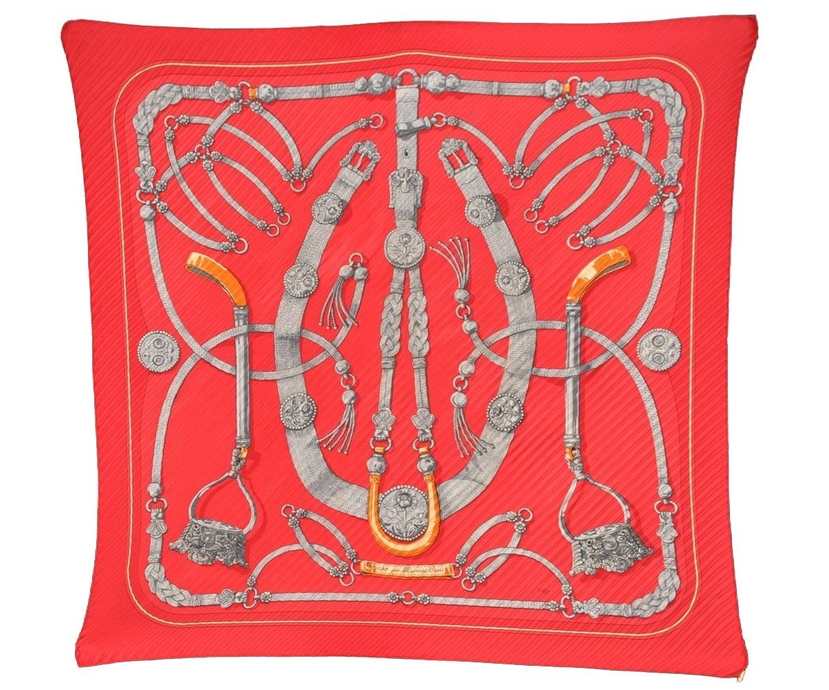 Authentic HERMES Pleats Scarf 