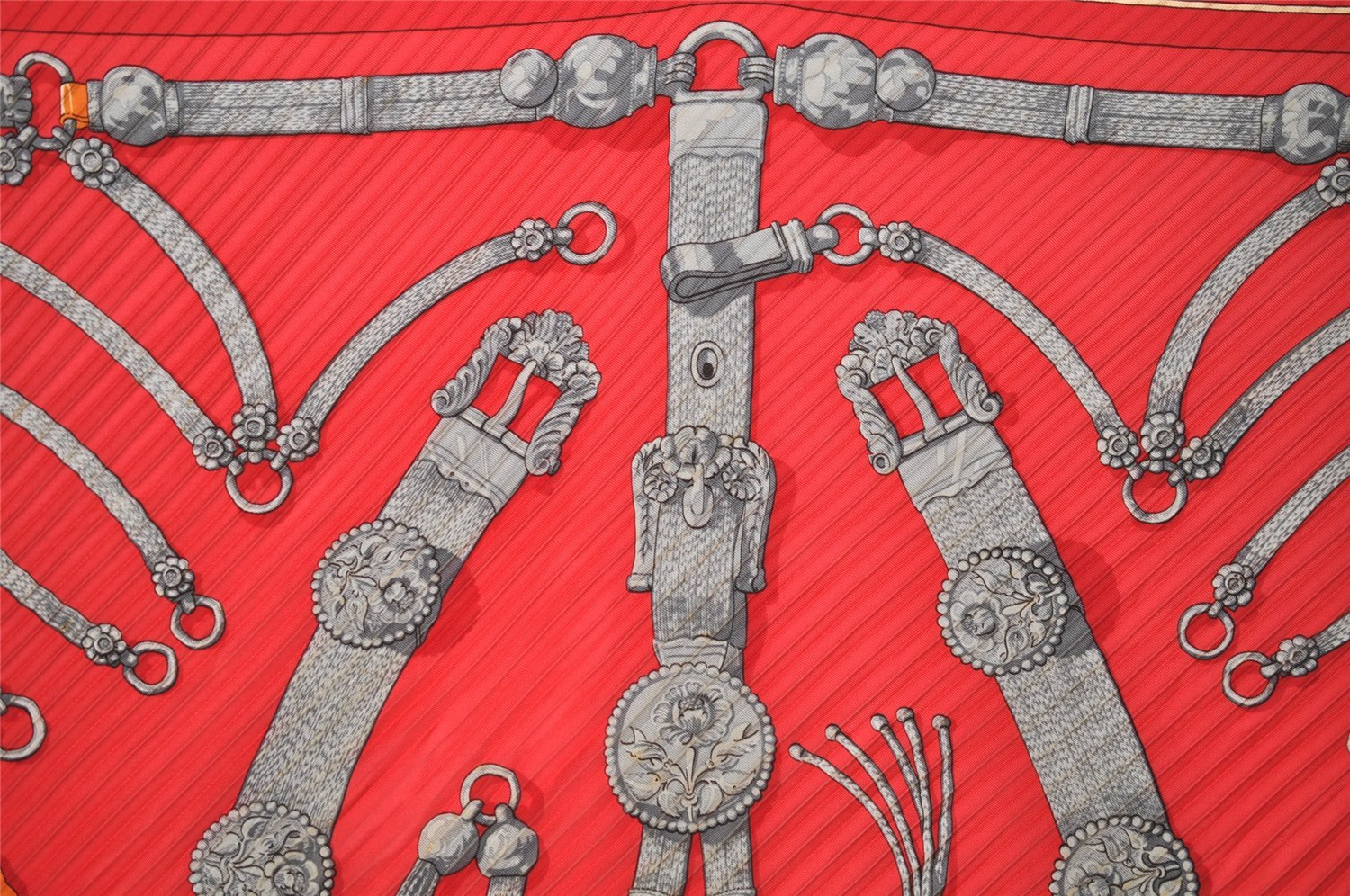 Authentic HERMES Pleats Scarf 