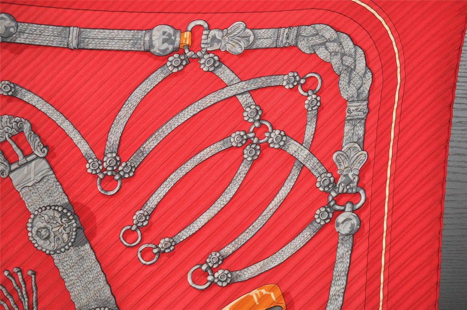 Authentic HERMES Pleats Scarf 