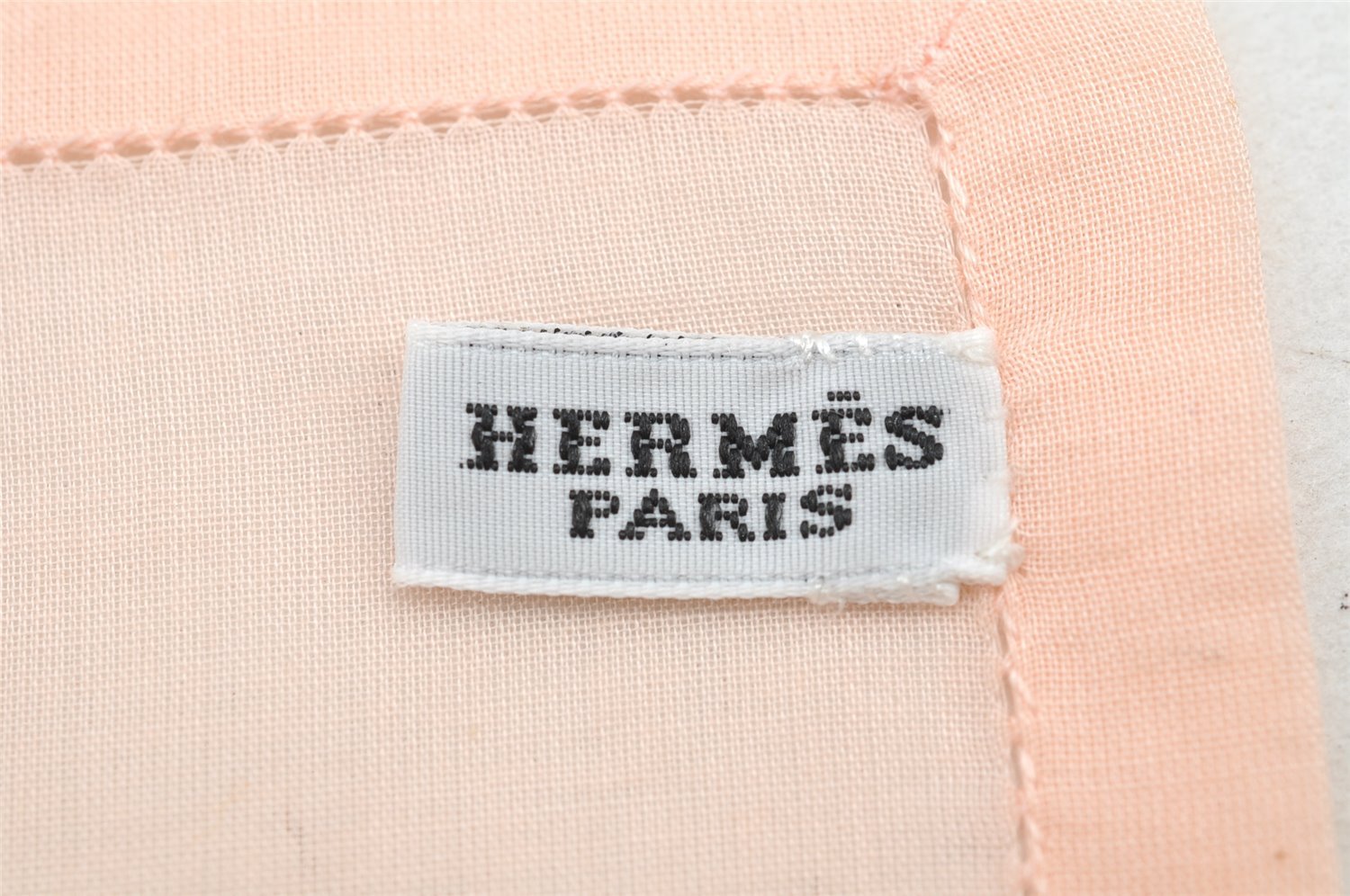 Authentic HERMES Carre 45 Scarf H Logo Design Cotton Pink 5195I