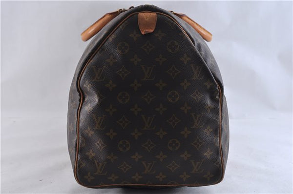 Authentic LOUIS VUITTON Monogram Keepall 55 Boston Bag M41424 LV 5196C